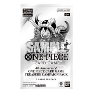 Sobre One Piece Card Game 4th Anniversary Treasure Campaign Pack en inglés